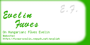 evelin fuves business card