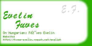 evelin fuves business card